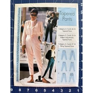 Sewing Step by Step Tapered Pants Pattern Size 4-22 Uncut FF‎